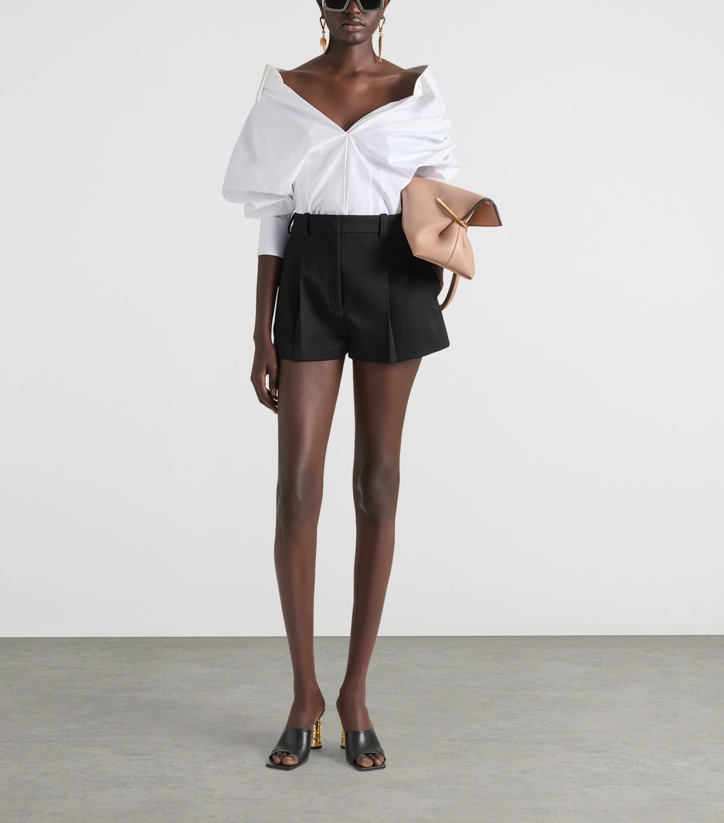Givenchy Womens Cotton Poplin Slashed Shirt White Image 2