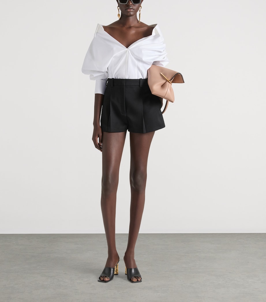 Givenchy Womens Cotton Poplin Slashed Shirt White Image 2