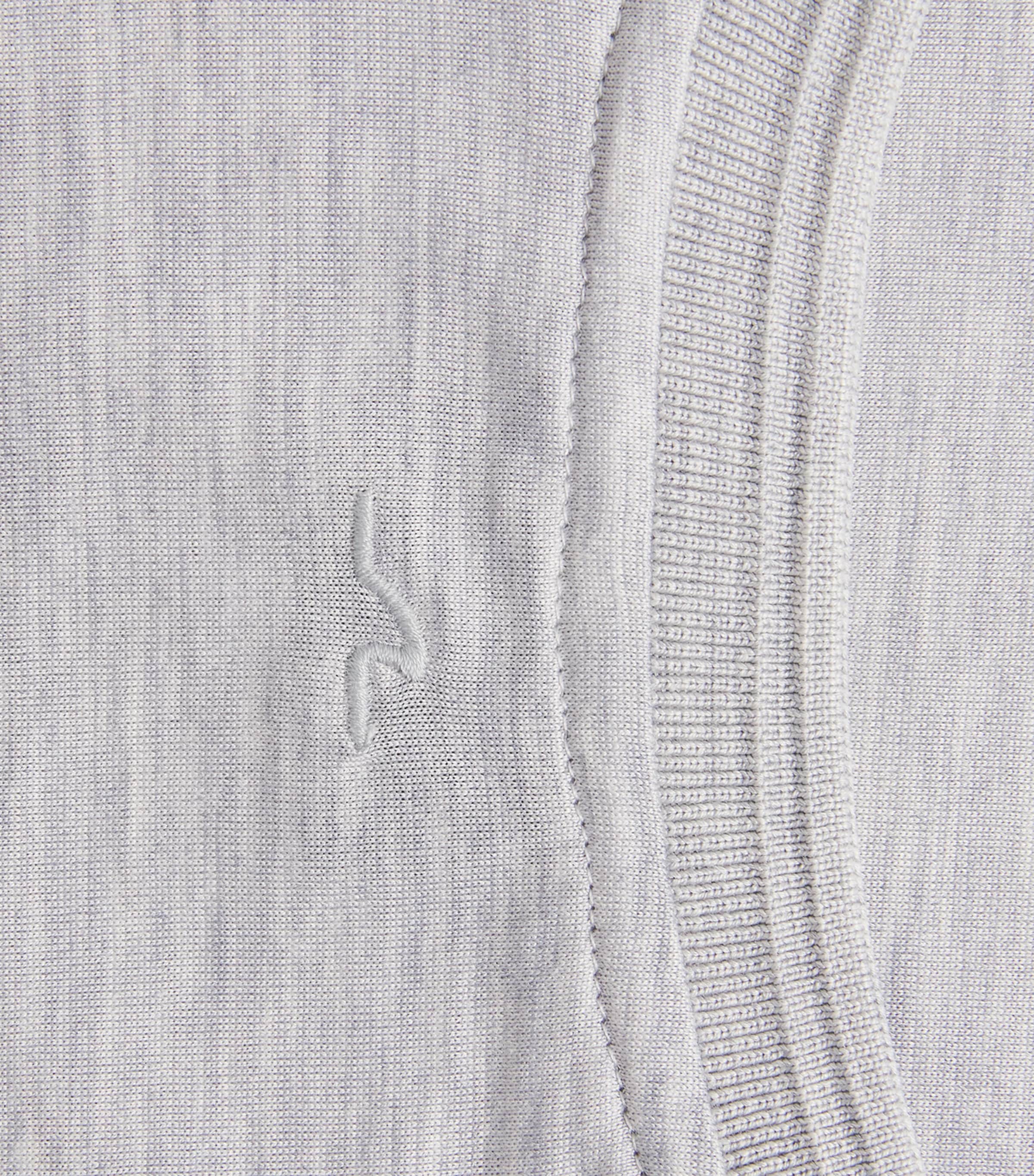 Paul & Shark Mens Cotton-Silk Stripe T-Shirt Light Grey Image 6
