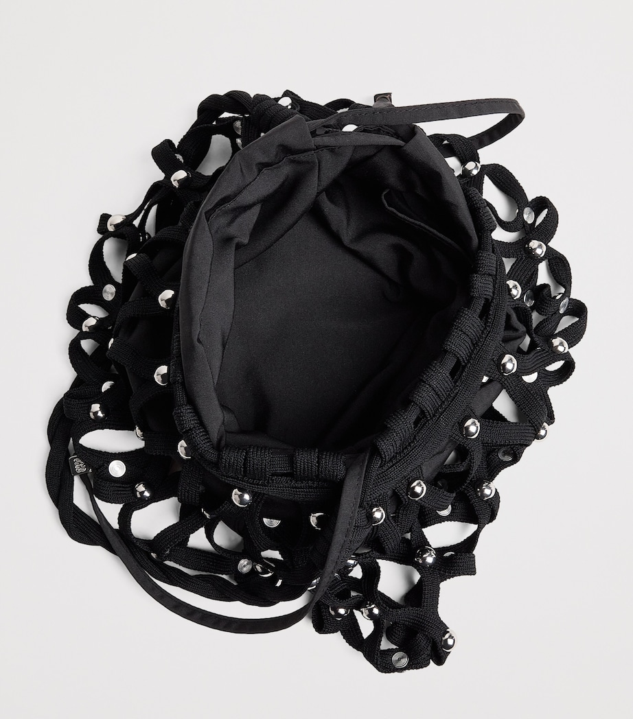 Sandro Paris Studded Shoulder Bag Black Image 5