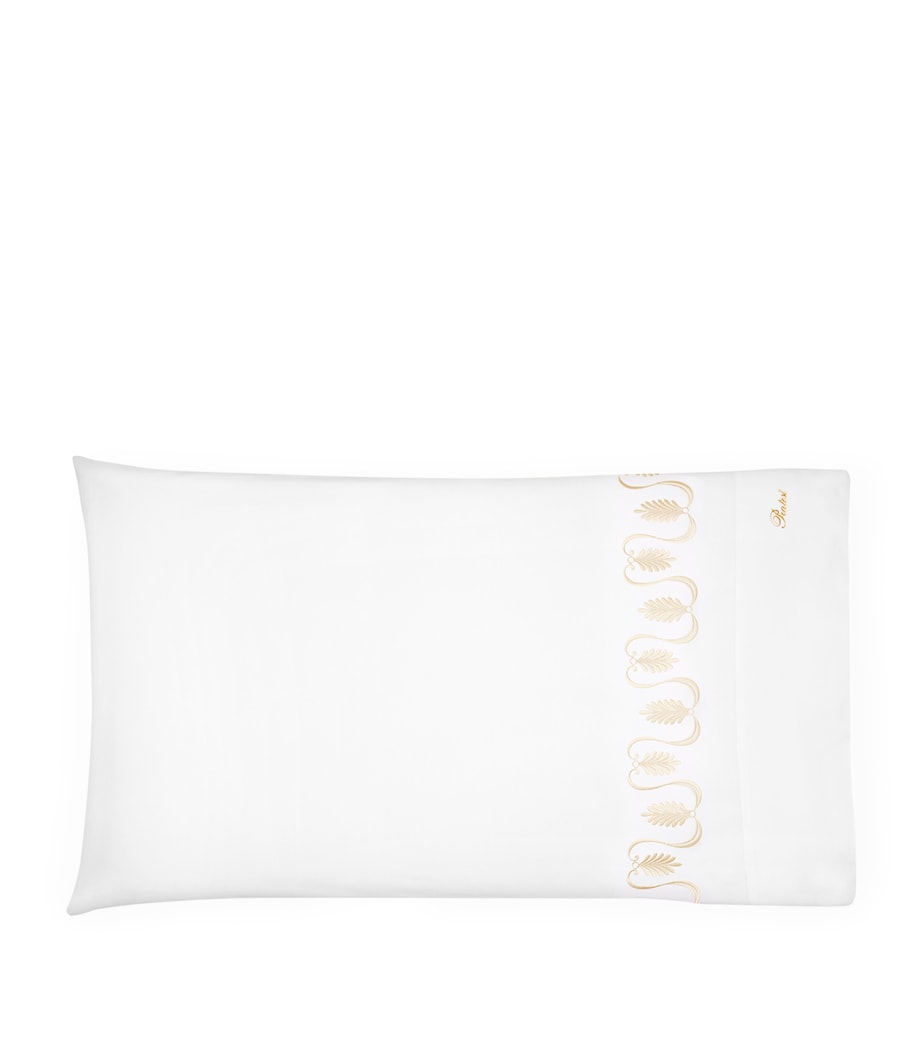 Pratesi Paolina King Pillowcase (50cm x 90cm) White/beige Image 1