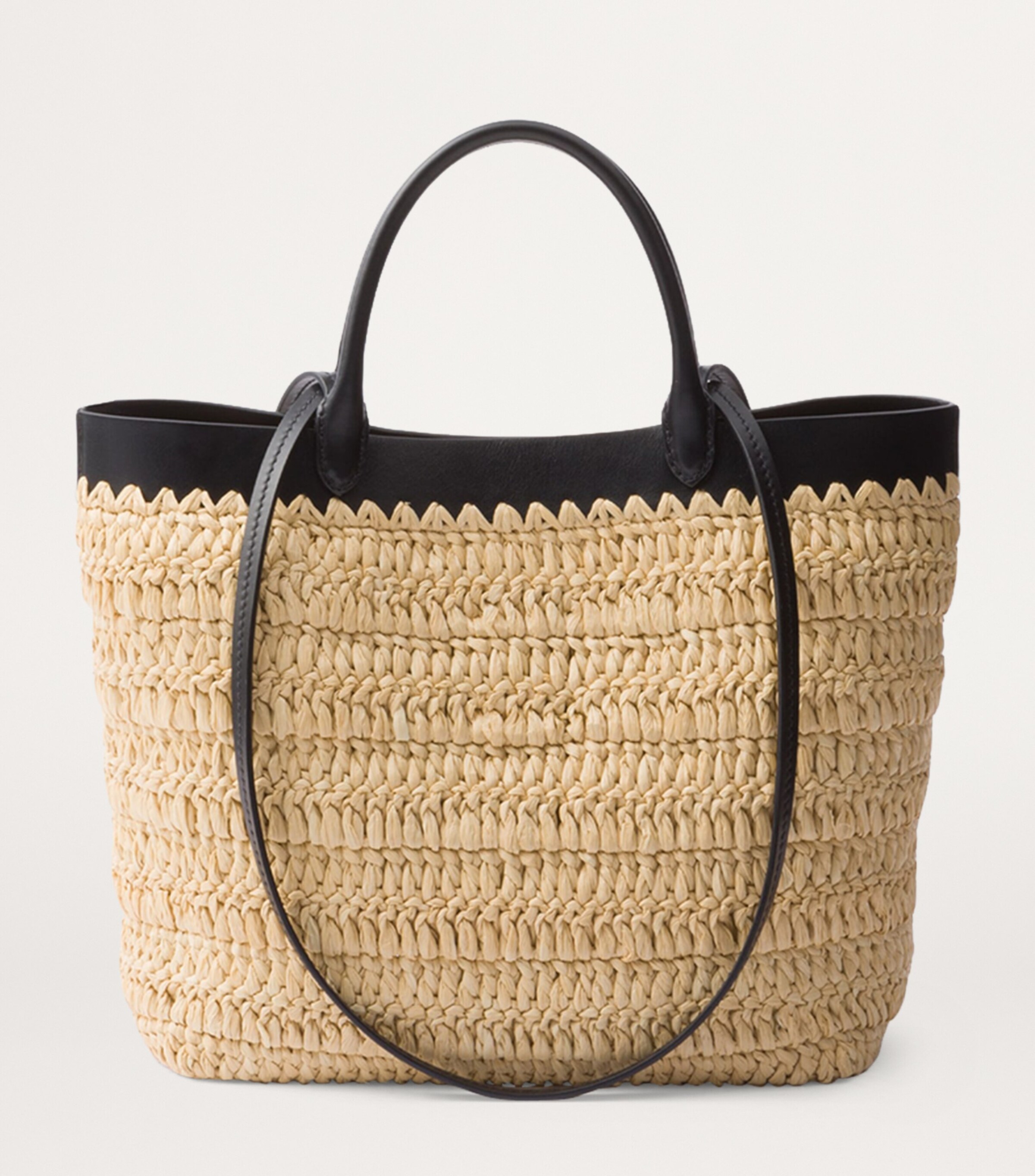 Prada Small Woven Tote Bag Image 3