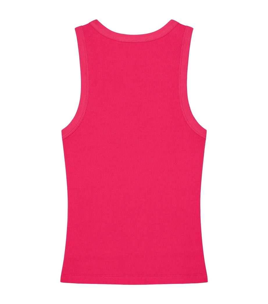 Givenchy Womens Stretch-Cotton Logo Tank Top Image 3