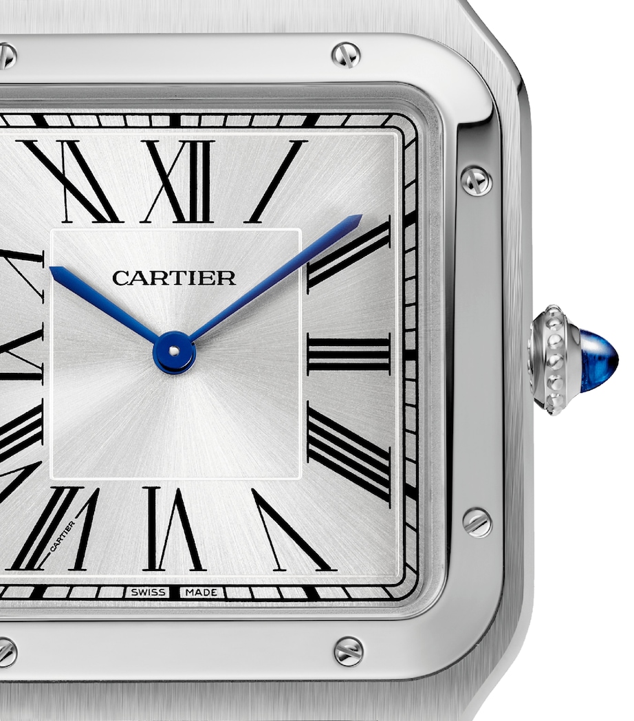 Stainless Steel Santos-Dumont Watch 46.6mm SILVER Image 7