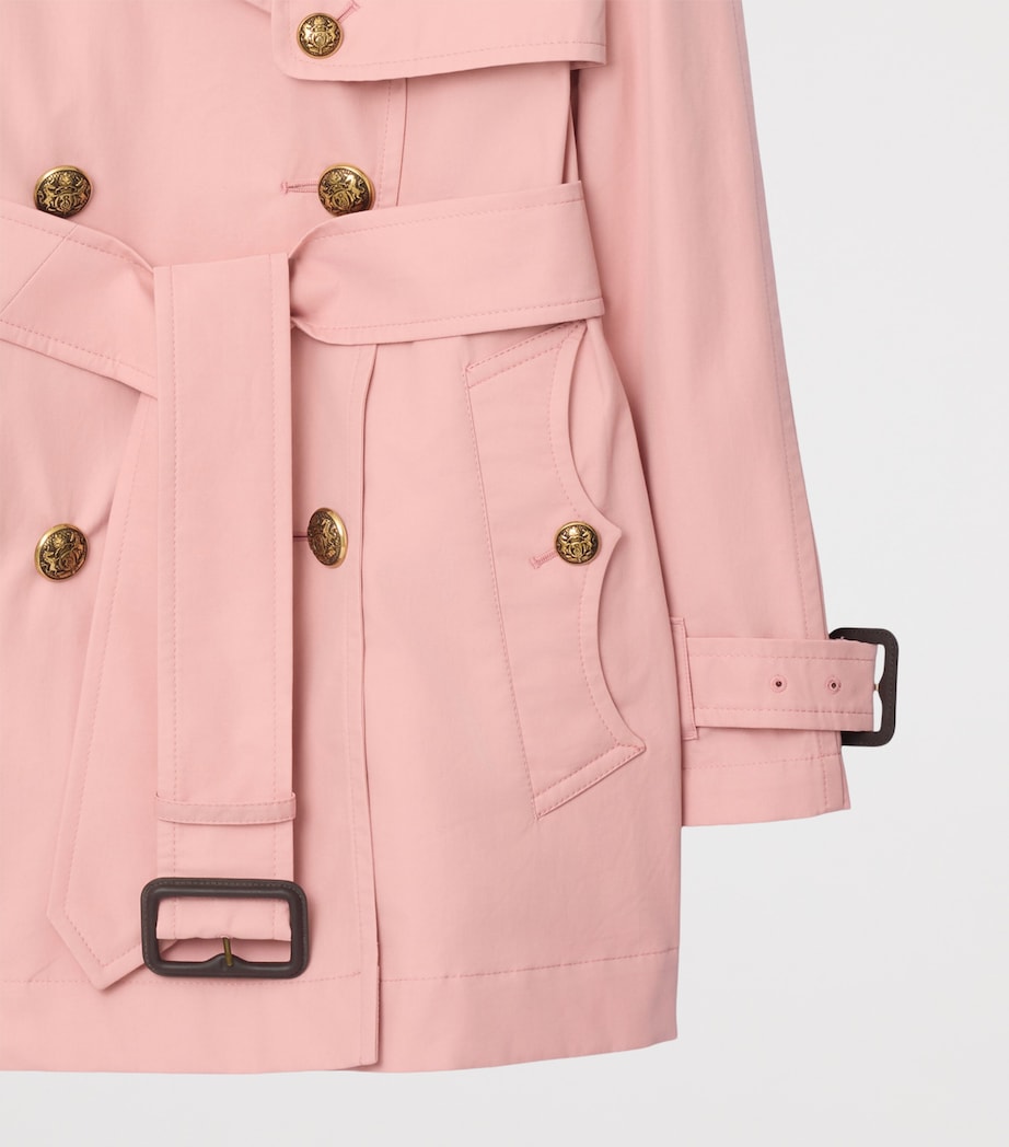 Short Gabardine Fitzrovia Trench Coat BEGONIA PINK WW PRO Image 2