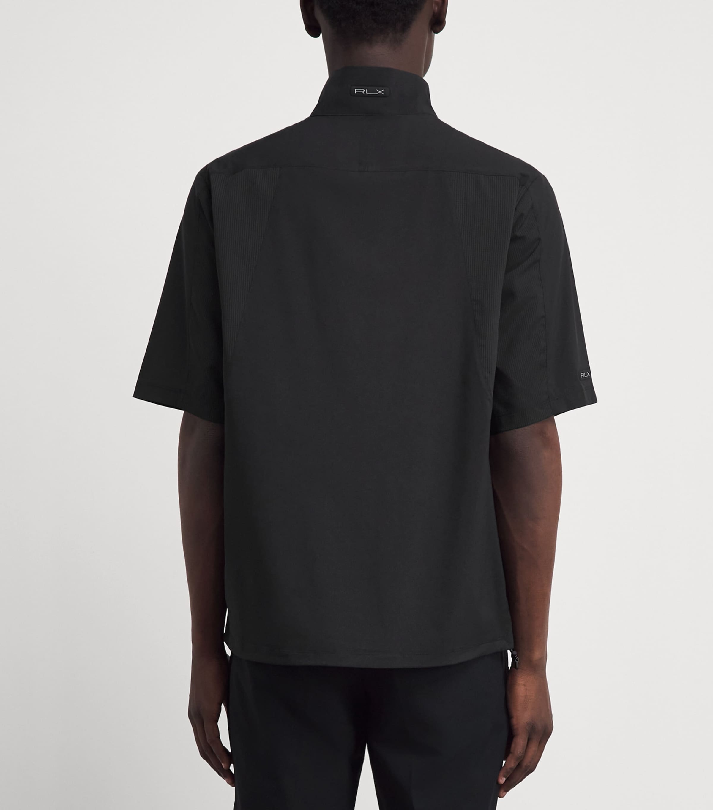 RLX Ralph Lauren Mens Wate-Repellent Half-Zip Top Polo Black Image 5