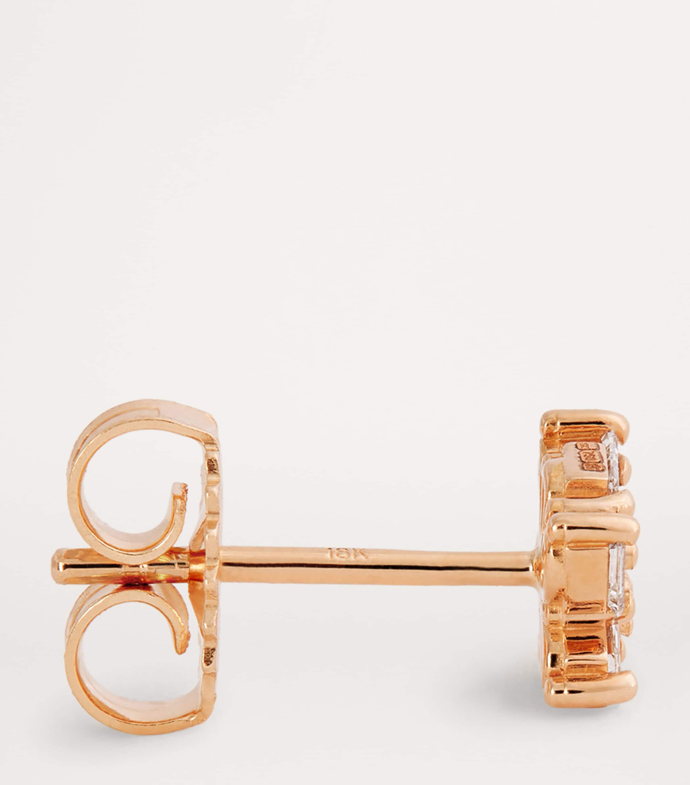Suzanne Kalan Rose Gold and Diamond Classic Cluster Stud Earrings Rg/wd Image 4