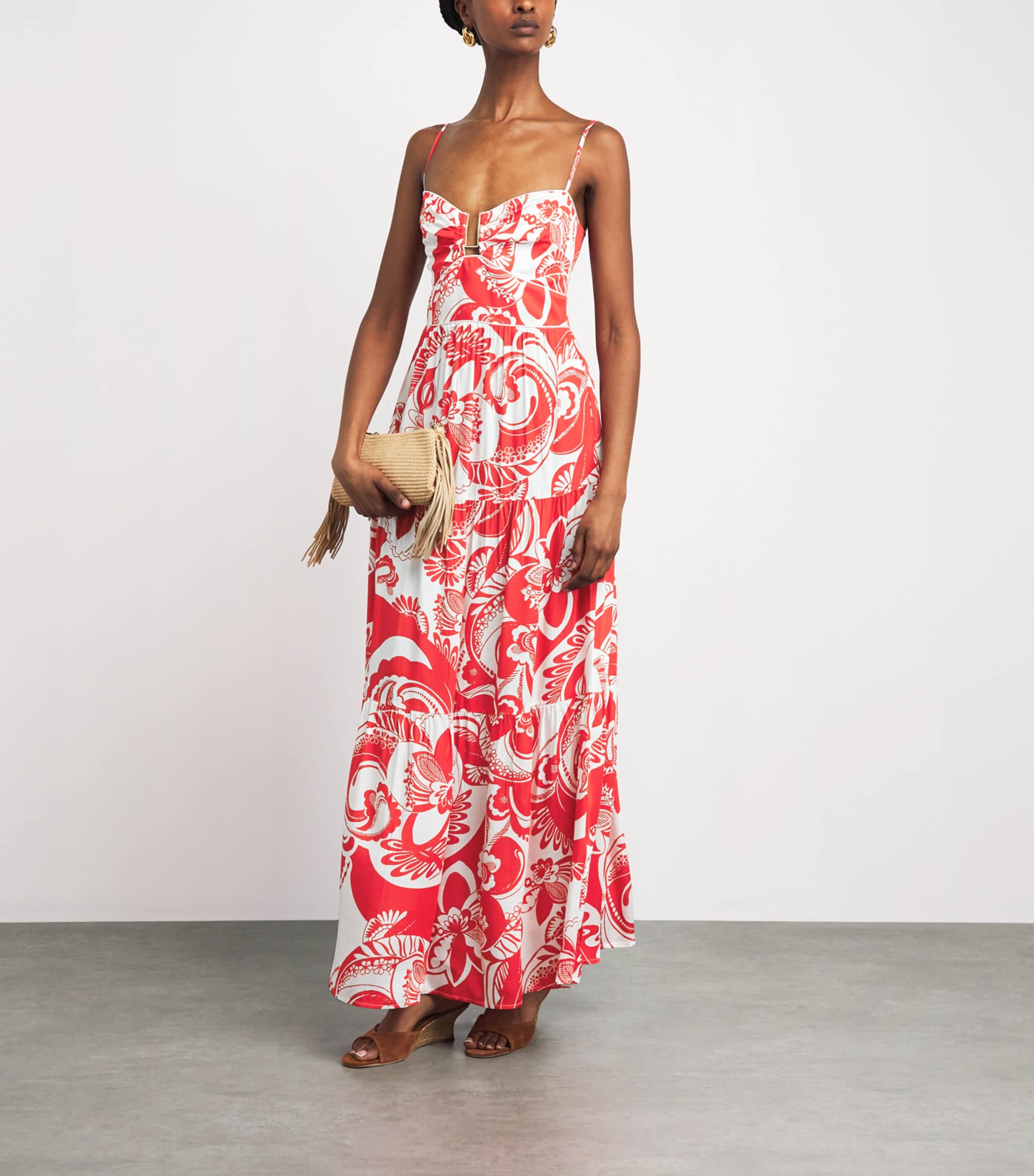 Melissa Odabash Womens Paola Maxi Dress Floral Image 2
