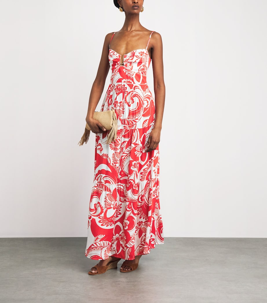 Melissa Odabash Womens Paola Maxi Dress Floral Image 2