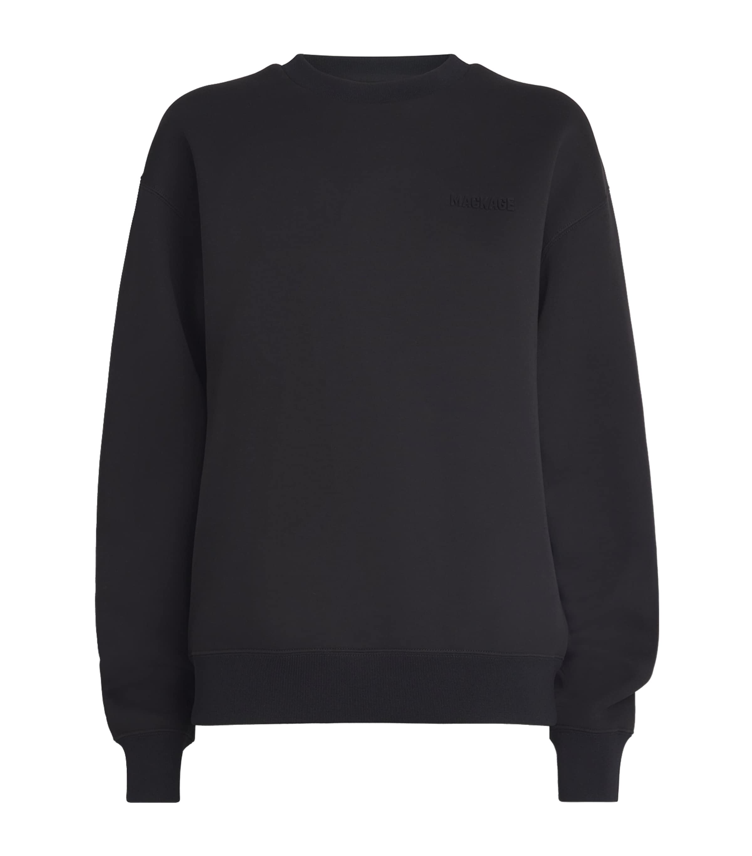 Mackage Womens Cotton-Blend Julian Sweatshirt Black Image 1