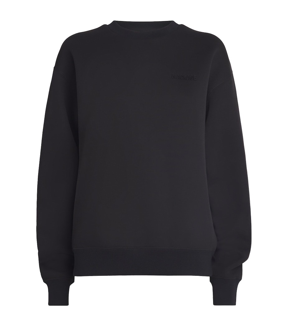 Mackage Womens Cotton-Blend Julian Sweatshirt Black Image 1