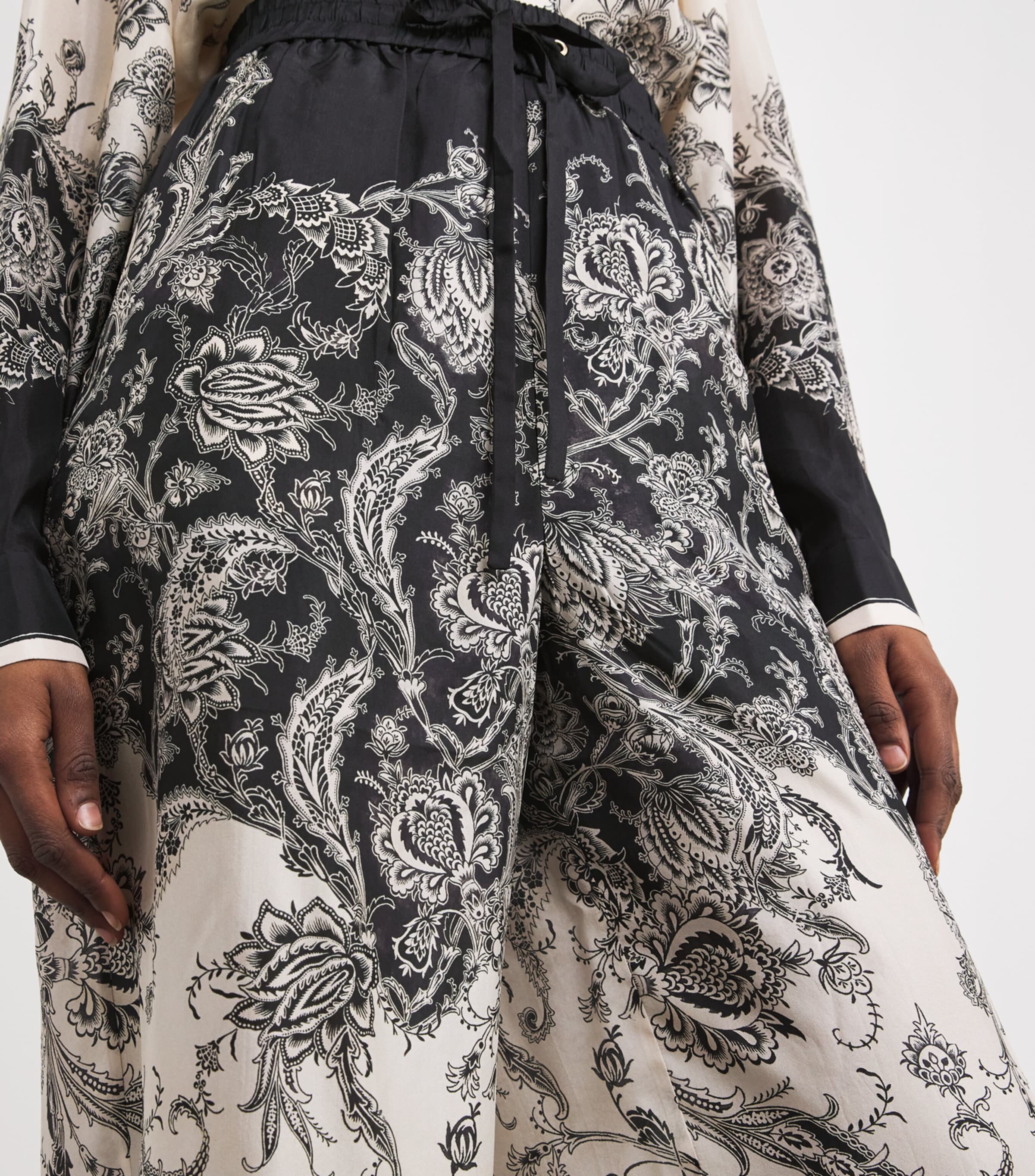 VIP【関税送料無料】希少 Zimmermann Rhiannon Pants Zimmermann Silk Rhiannon Wide-Leg Trousers | Harrods US