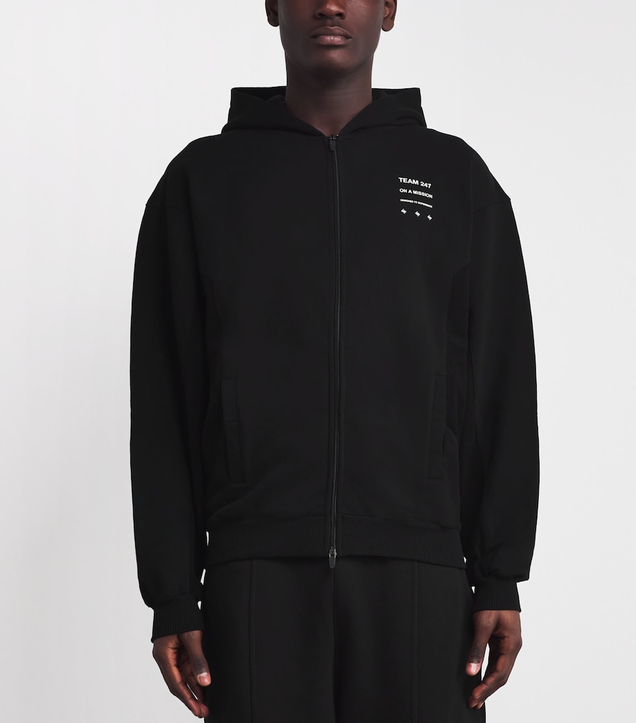 Uprising Zip-Up Hoodie BLACK Image 3