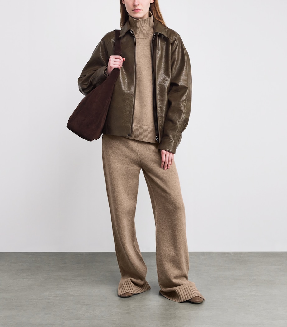 Merino Wool High-Neck Sweater 296 MELANGE OATMEAL Image 2