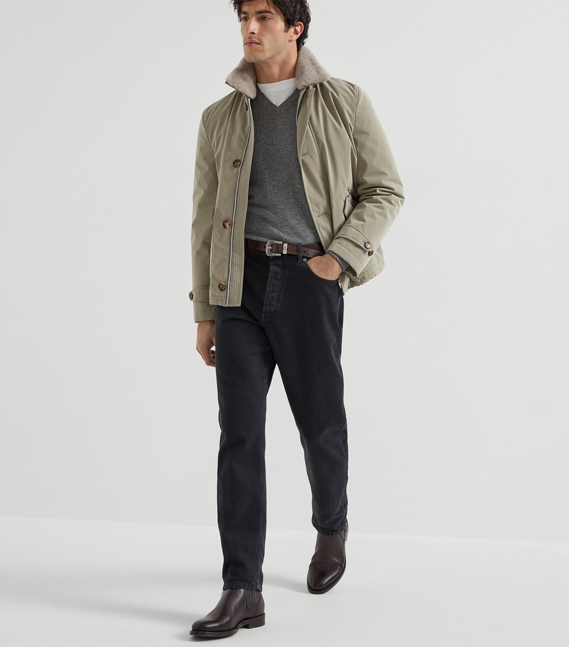 Cashmere V-Neck Sweater CG217 Image 4