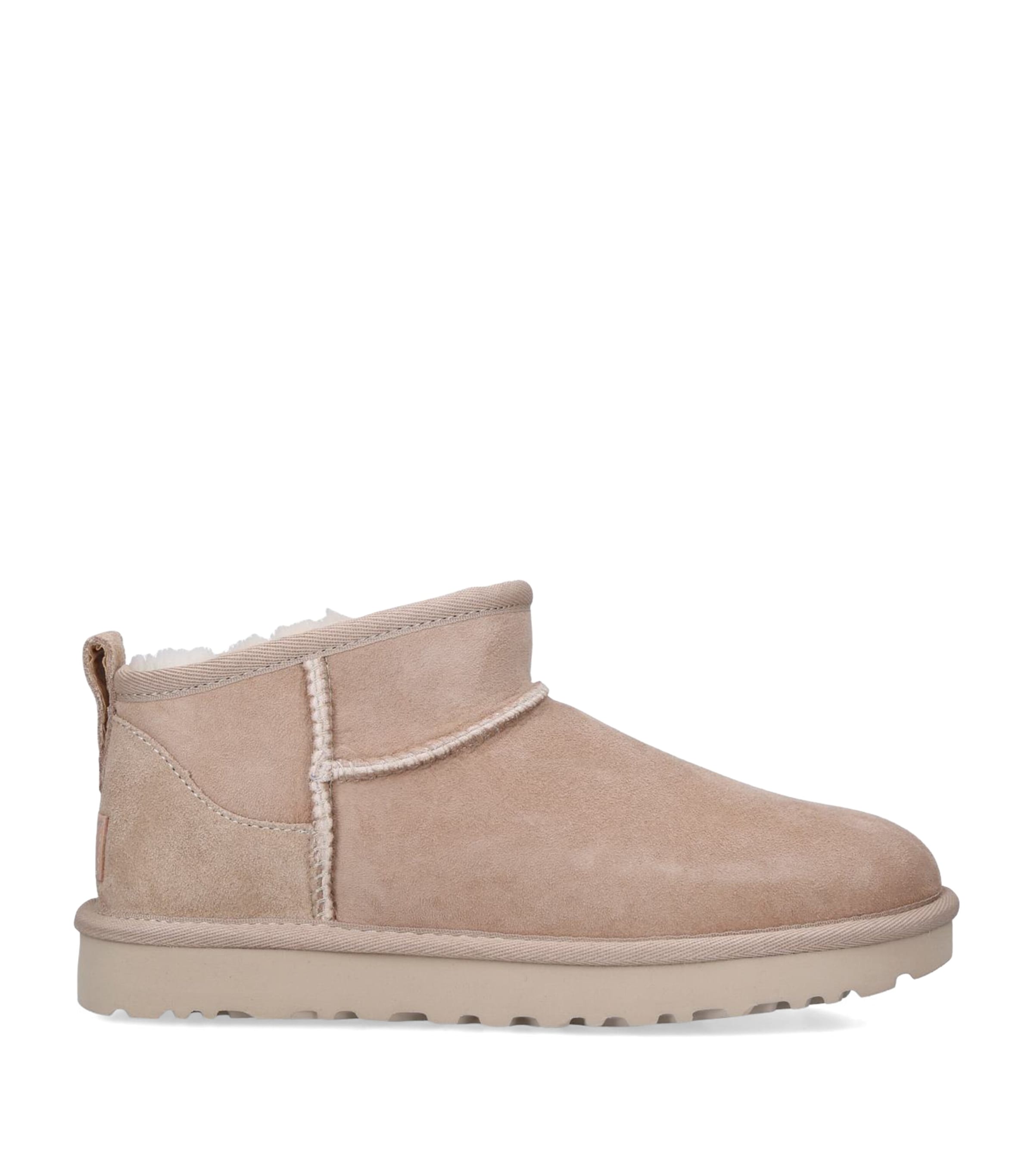 UGG Suede Classic Ultra Mini Boots Beige Image 1