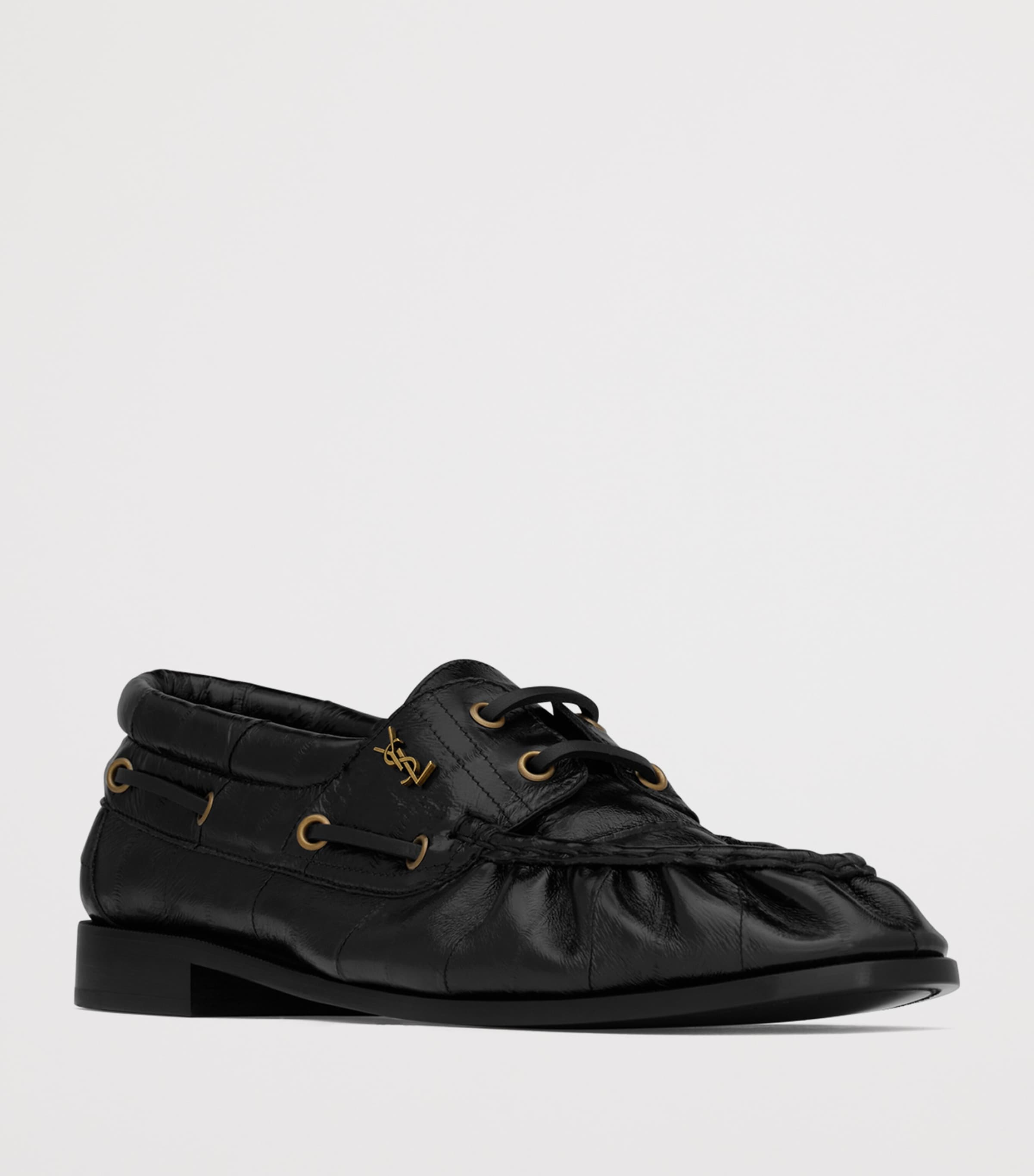 Saint Laurent Leather Bateau Le Loafers Image 2