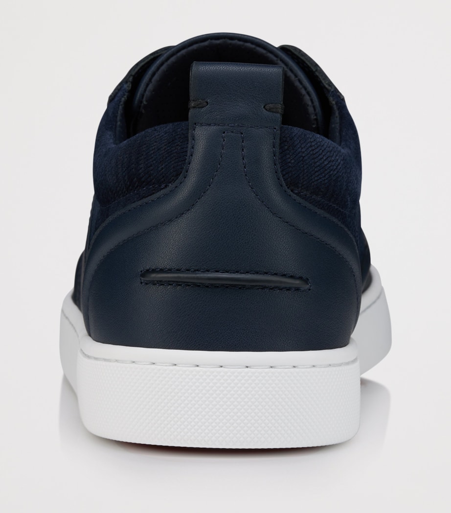 Christian Louboutin Retero Leather Low-Top Sneakers Image 4