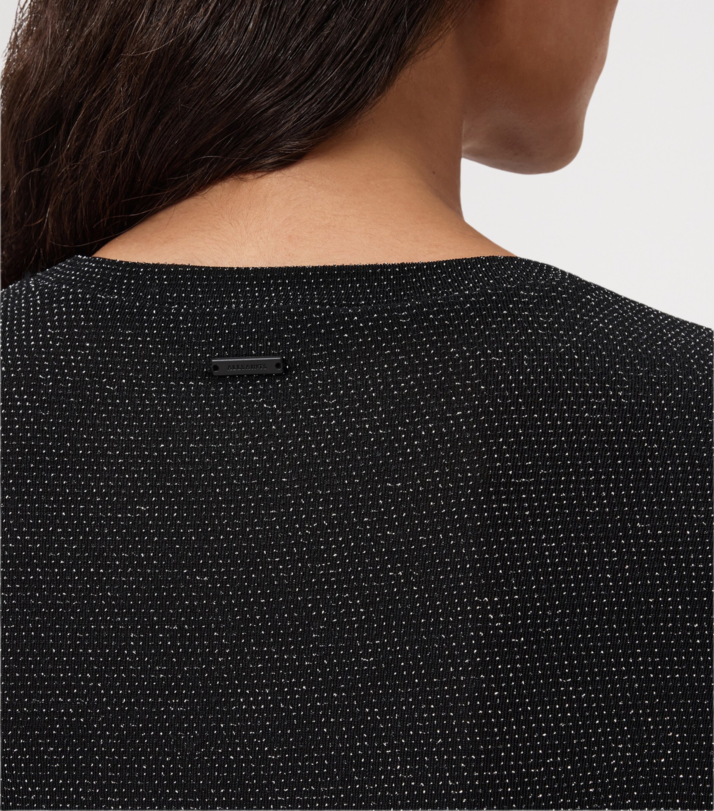 Metallic Skylar Crop Top SILVER/BLACK Image 8