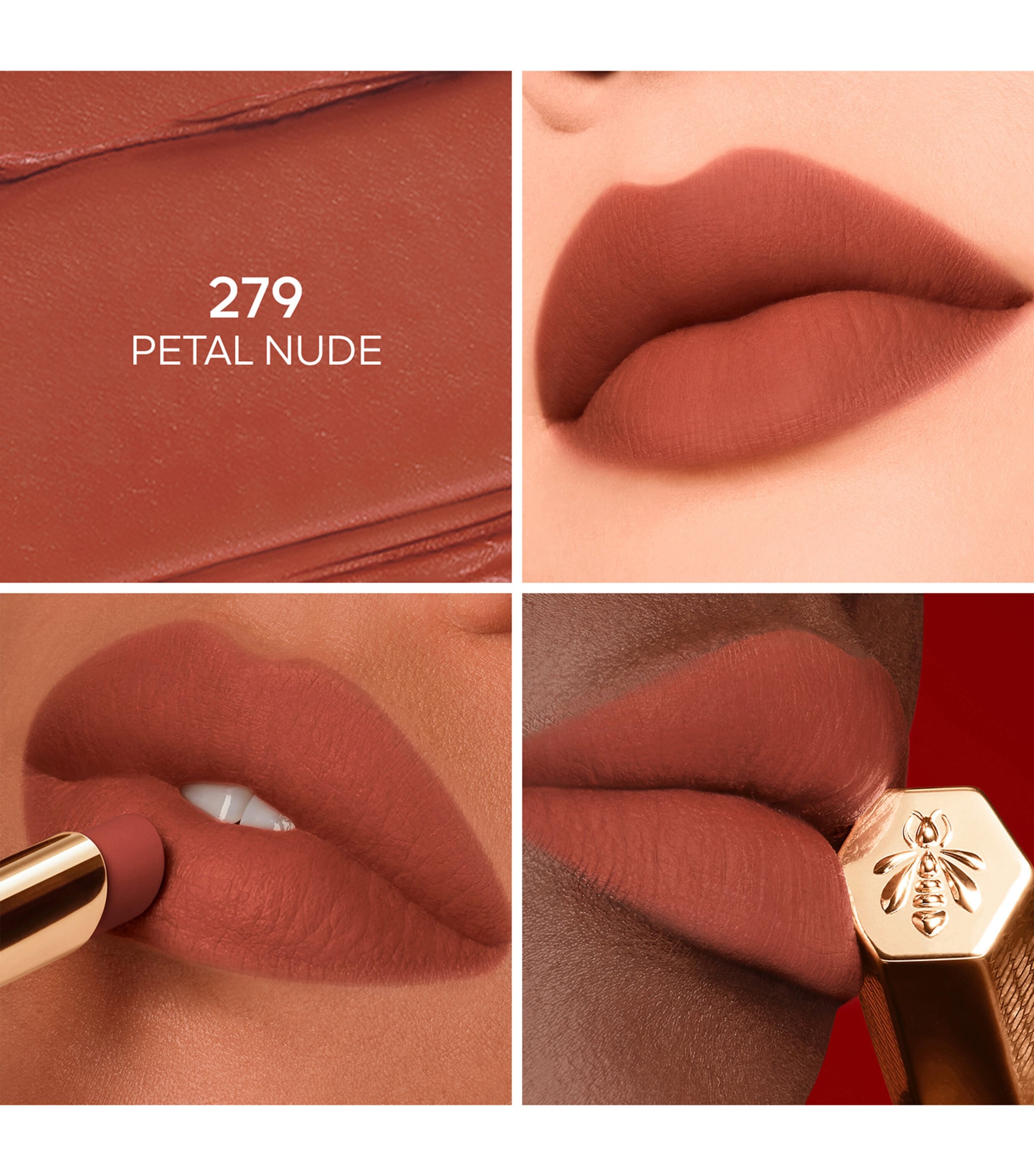 Guerlain KissKiss Honey-Infused Intense Lipstick - Refill Petal Nude Image 2