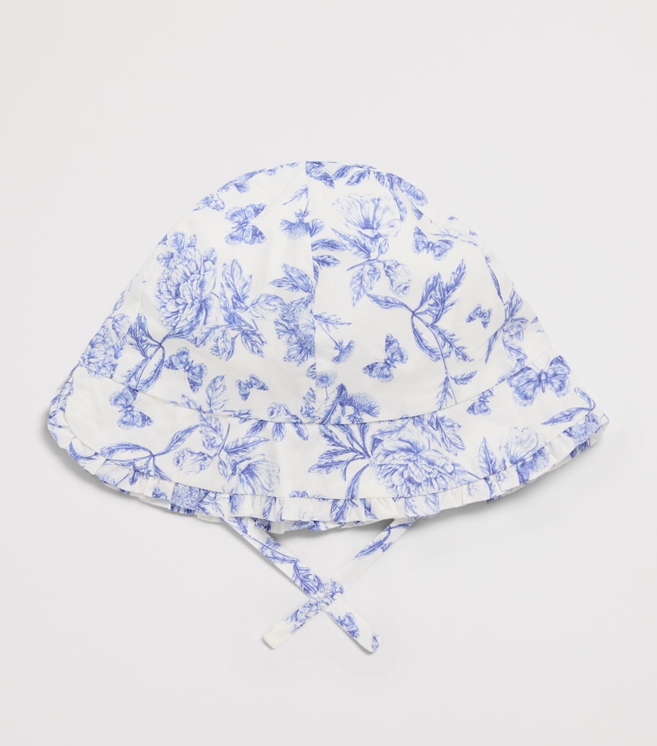 Tartine et Chocolat Cotton Printed Bucket Hat Electric Blue Image 2