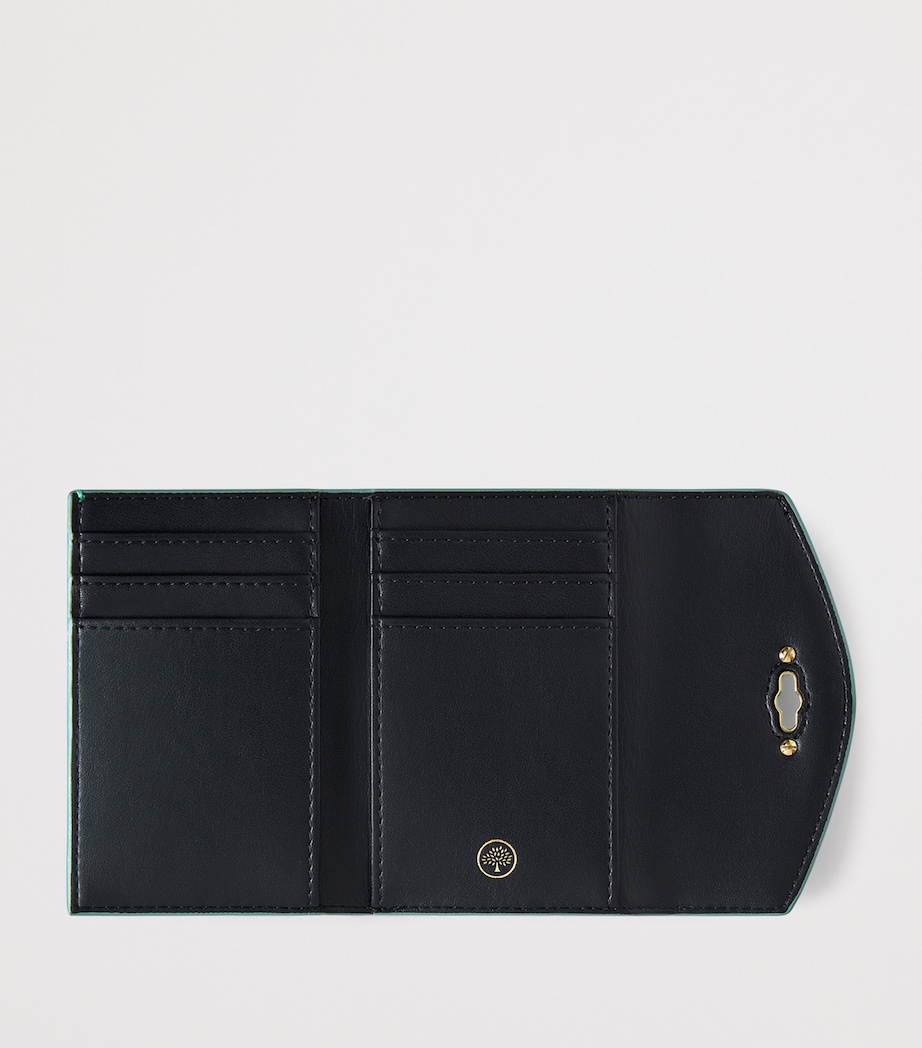 Mulberry Small Leather Folded Darley Wallet Marina Blue Image 2