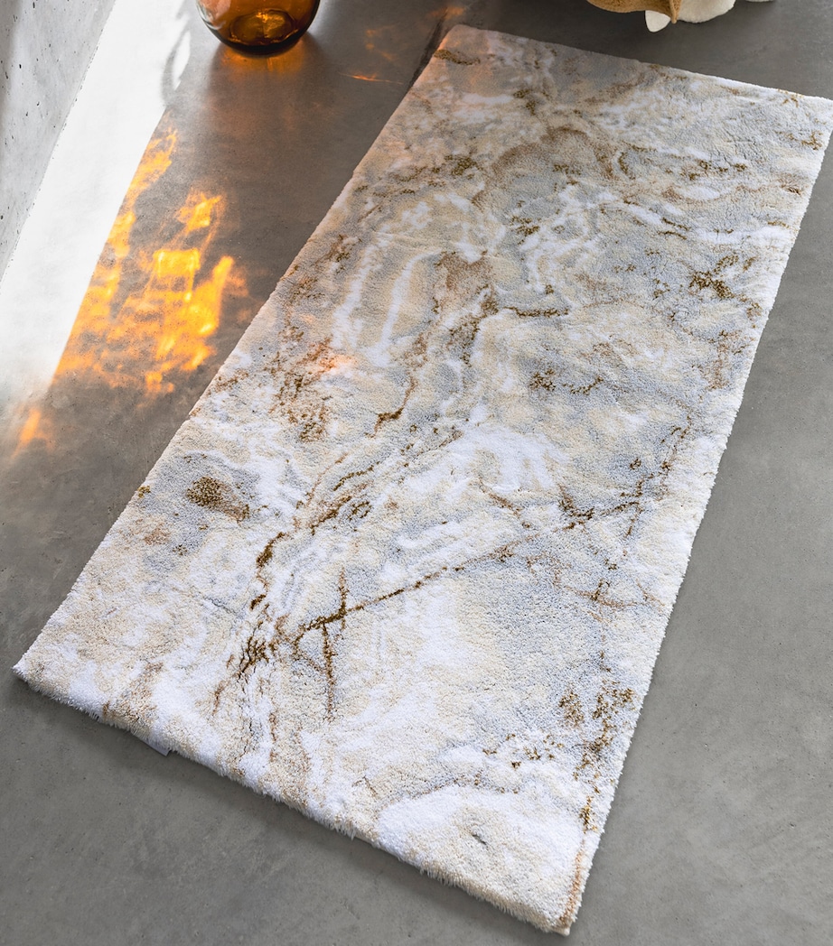 Egyptian Cotton-Blend Castello Bath Mat (60cm x 100cm) 101 ECRU Image 4