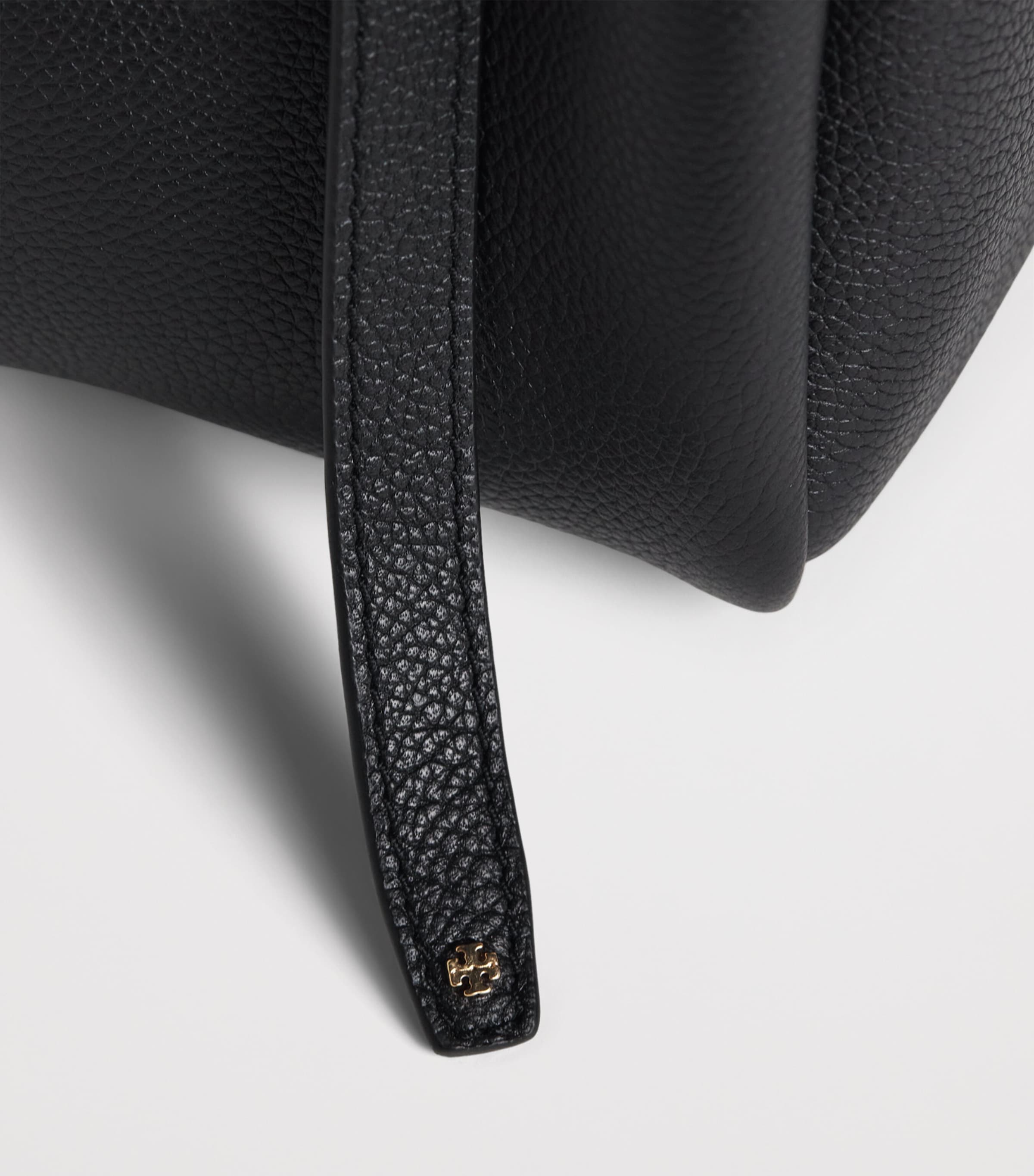 Tory Burch Leather Romy Bucket Bag Black Image 6