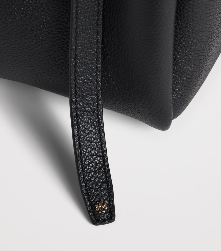 Tory Burch Leather Romy Bucket Bag Black Image 6