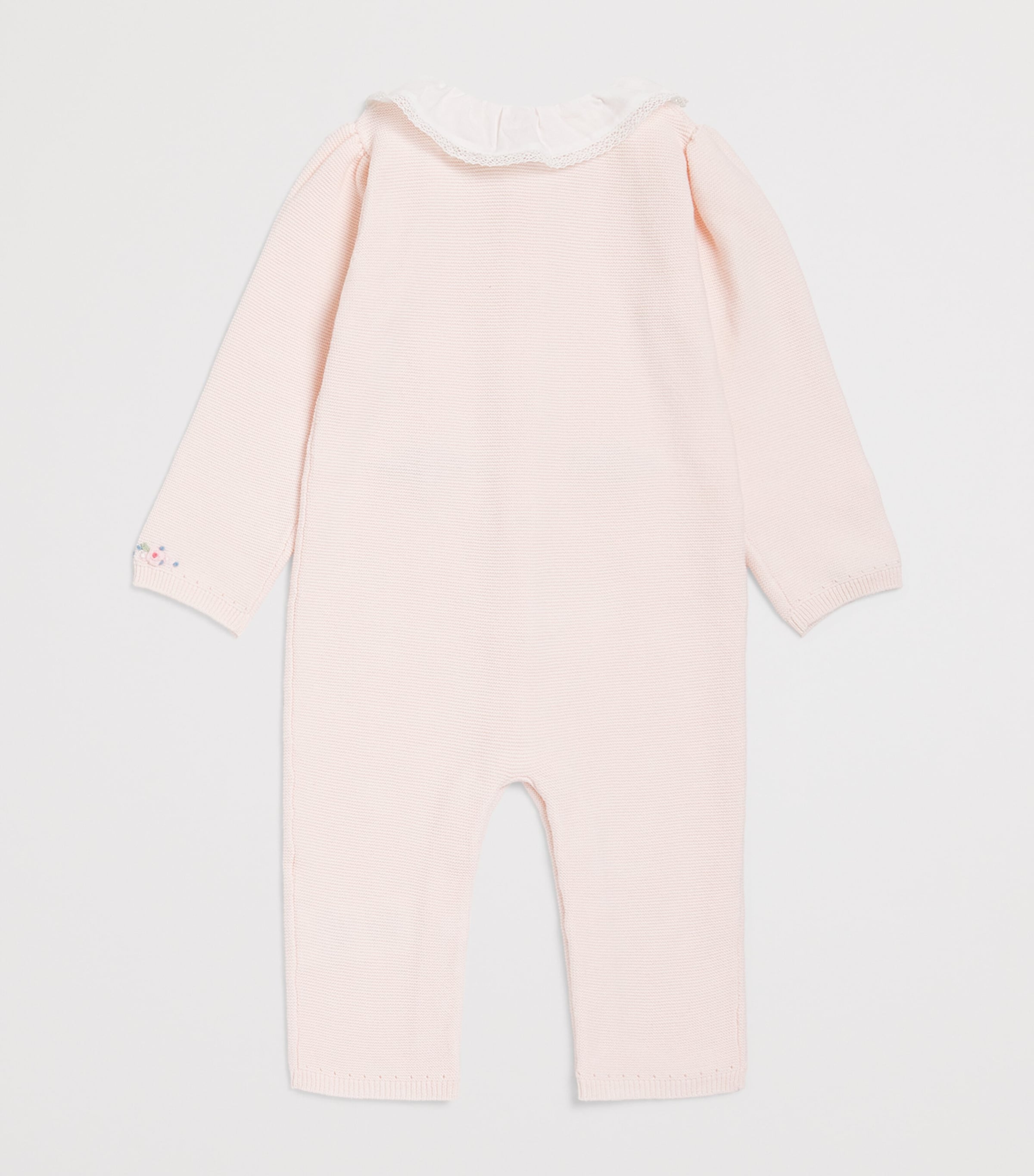 Cotton Knitted Playsuit (0-24 Months) 30ROSÉE Image 2