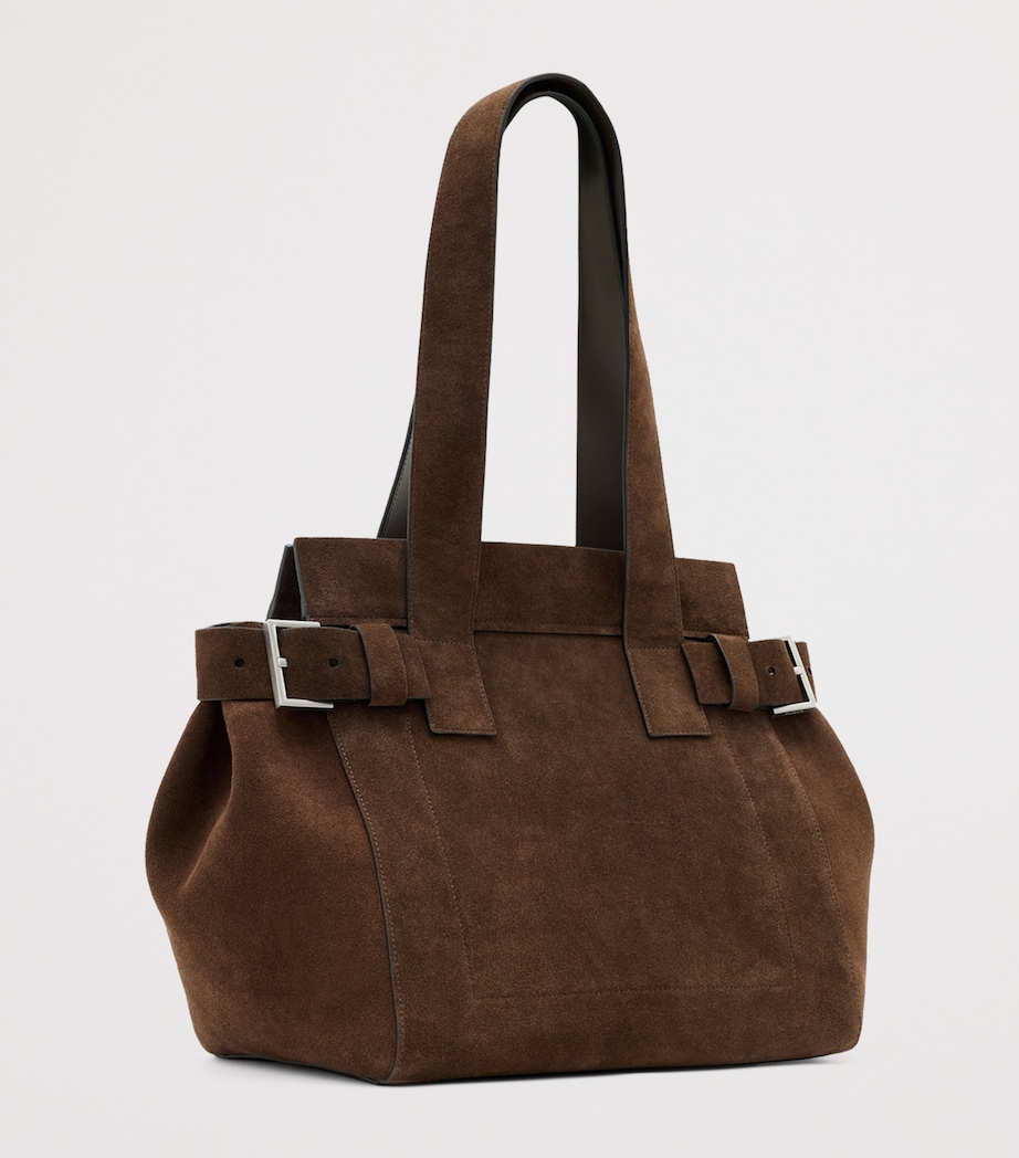 Suede Perez Shoulder Bag FANGO BROWN Image 6