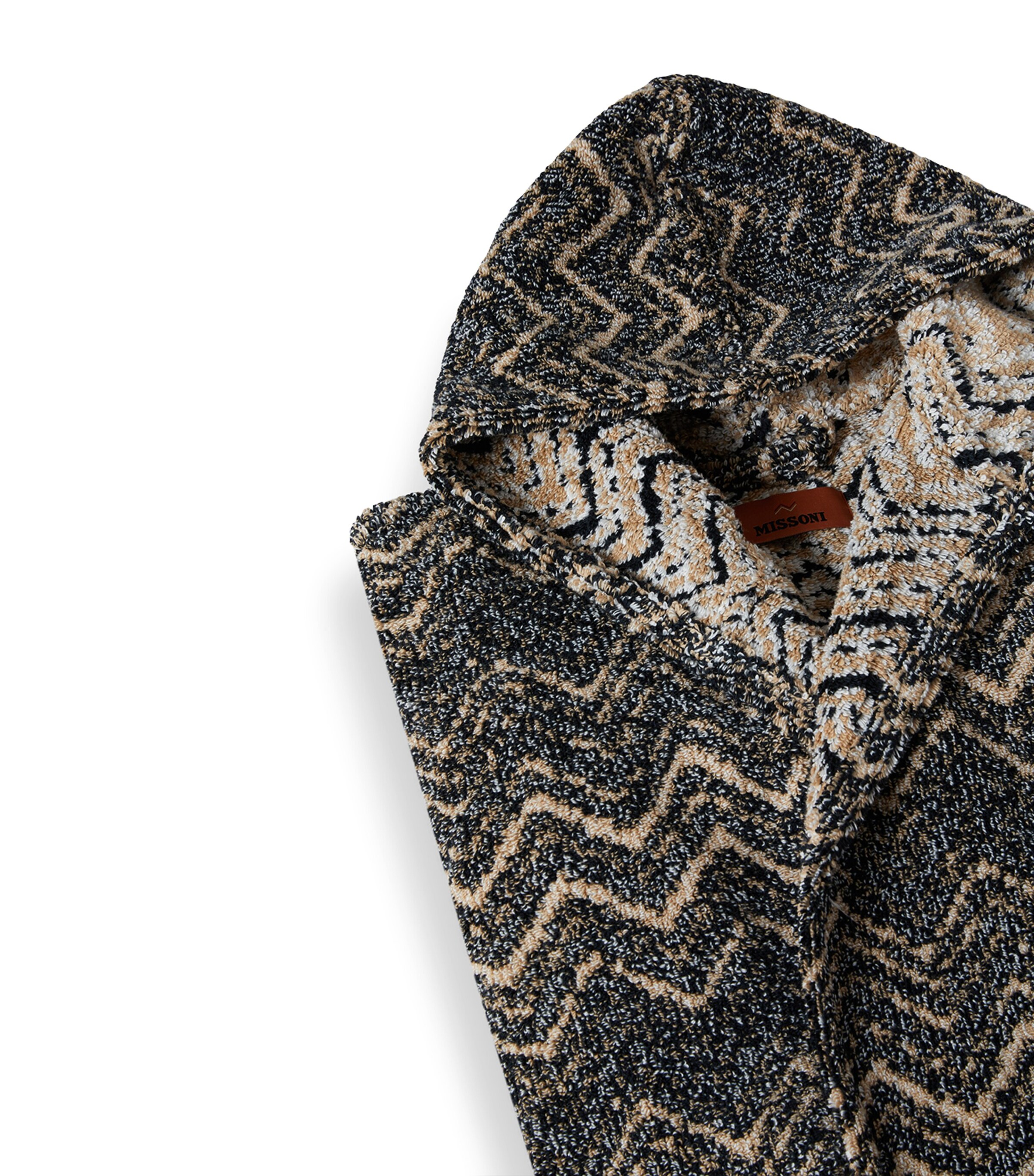 Towelling Zigzag Azul Robe (Large) 138 - BRN MULTI Image 2