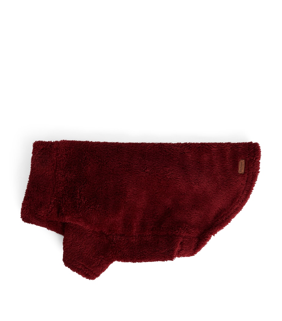 Fleece Brindle Dog Sweater (S -XL) RED Image 1