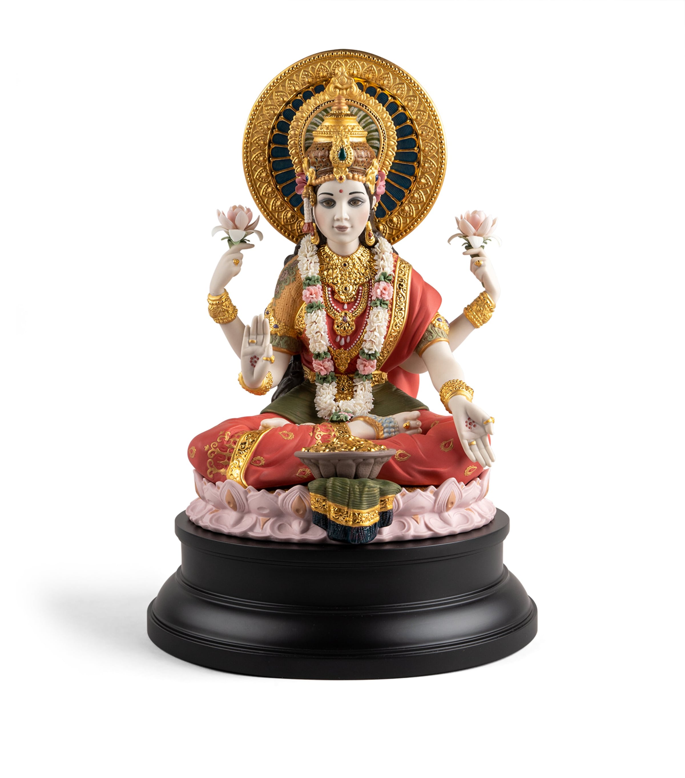 Lladró Goddess Lakshmi Figurine Image 3