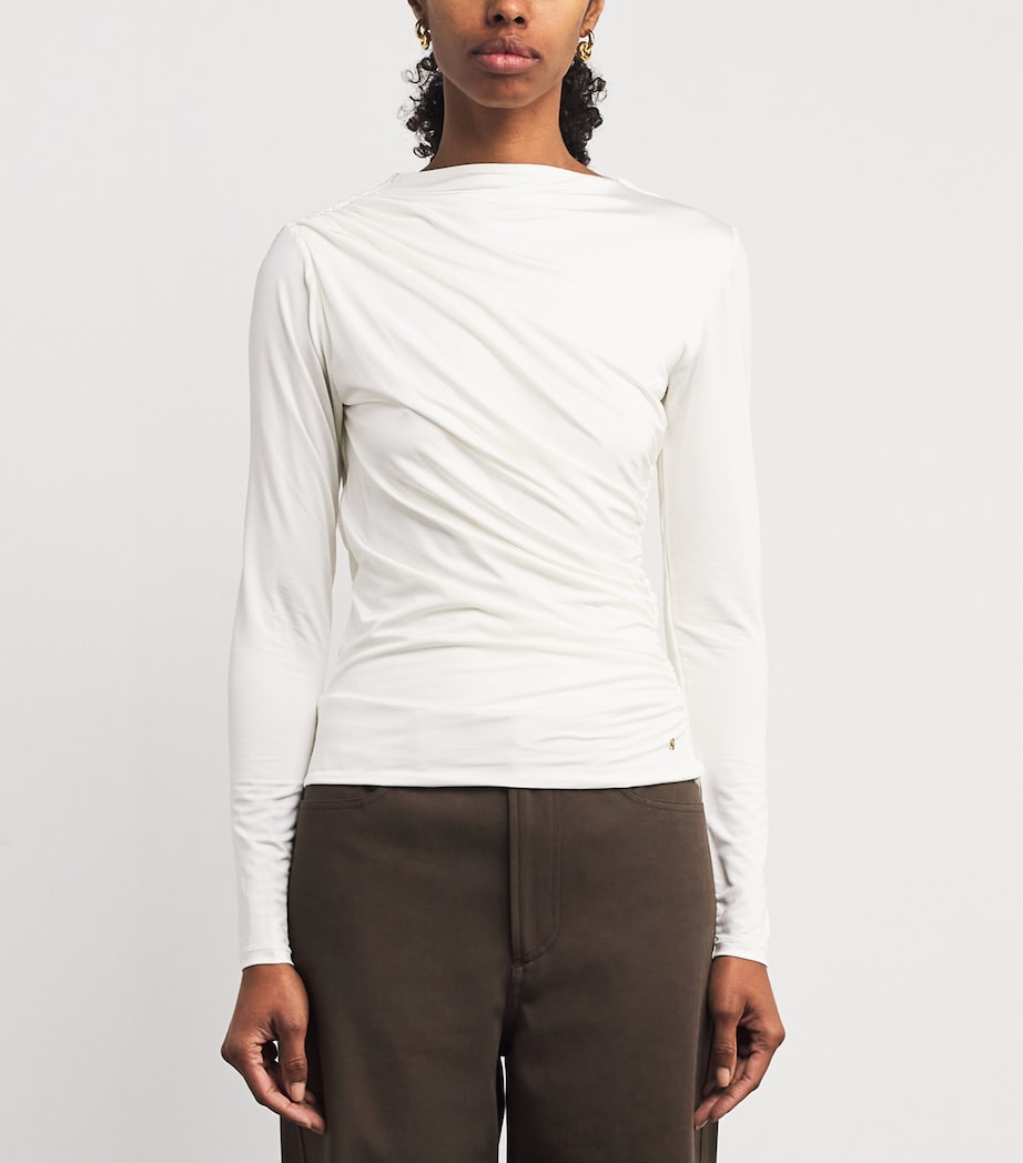 Ruched Bray Top IVORY Image 3