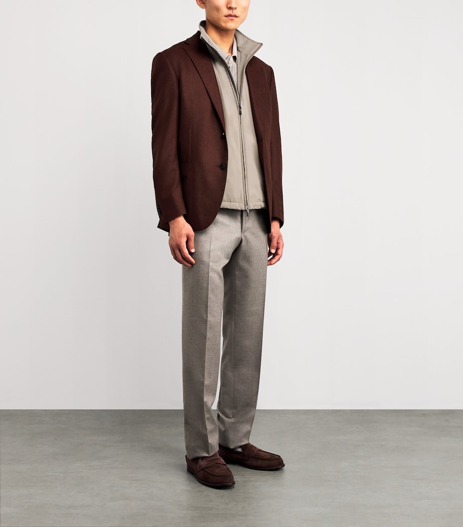 Cashmere-Silk-Lined Gilet BROWN 80196 Image 2