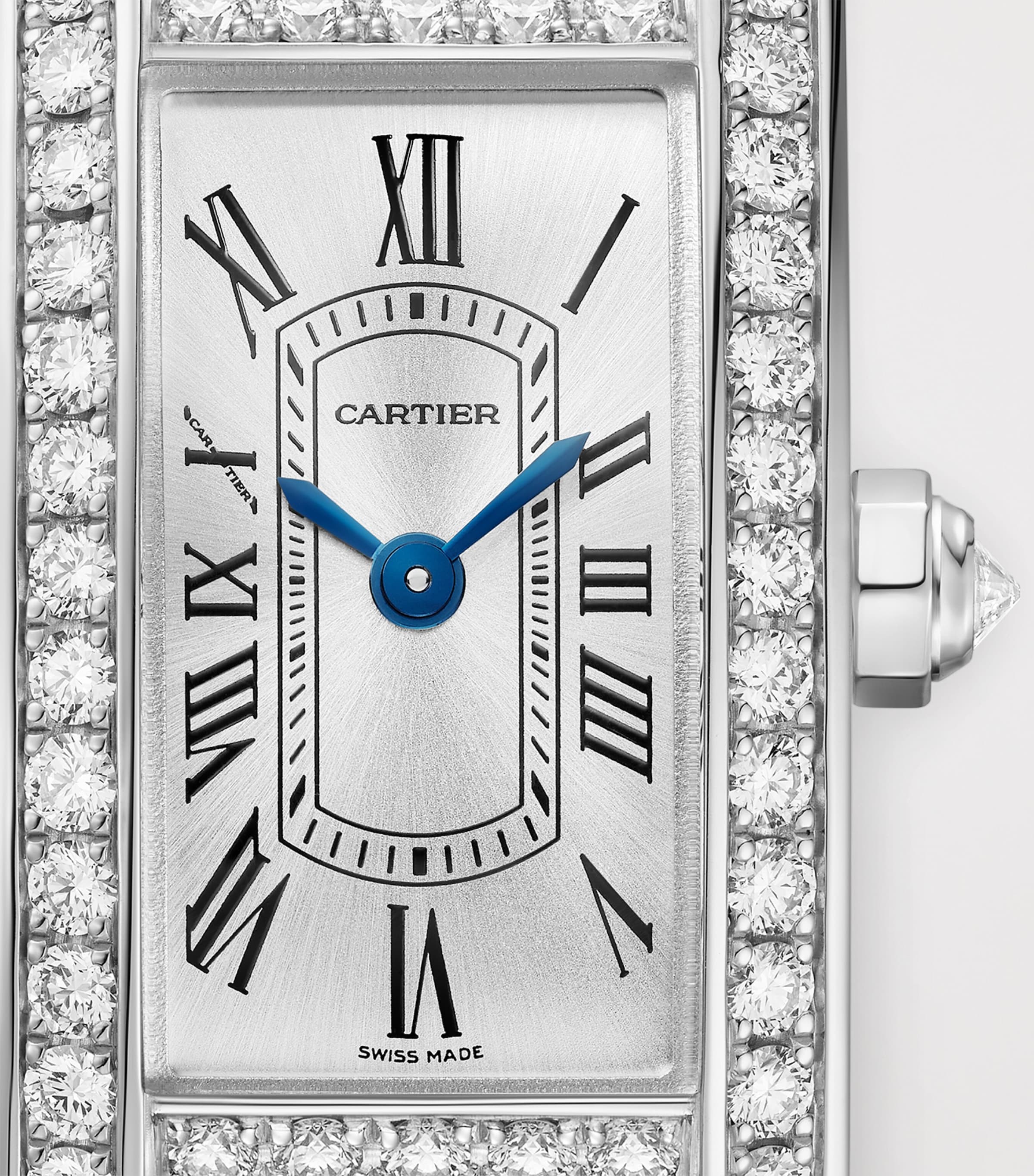 Cartier Mini White Gold and Diamond Tank Américaine Watch 15.2mm White Gold Image 6