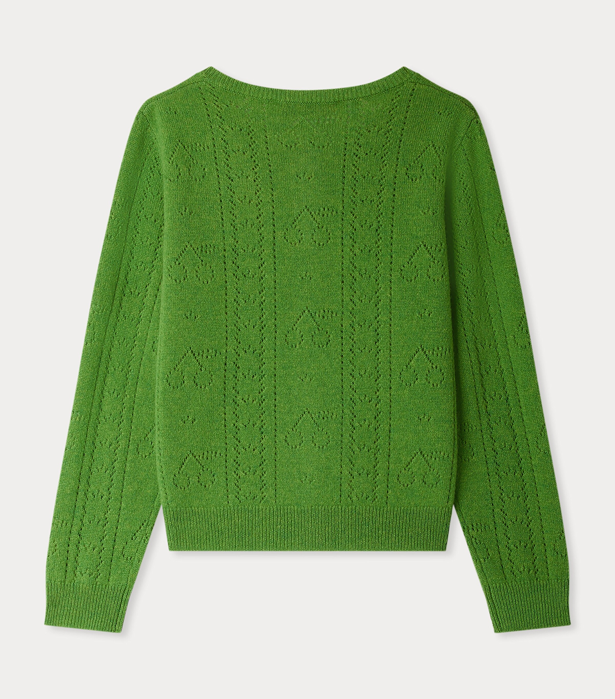 Cashmere Cherry Josiane Cardigan (4-8 Years) VERT Image 2