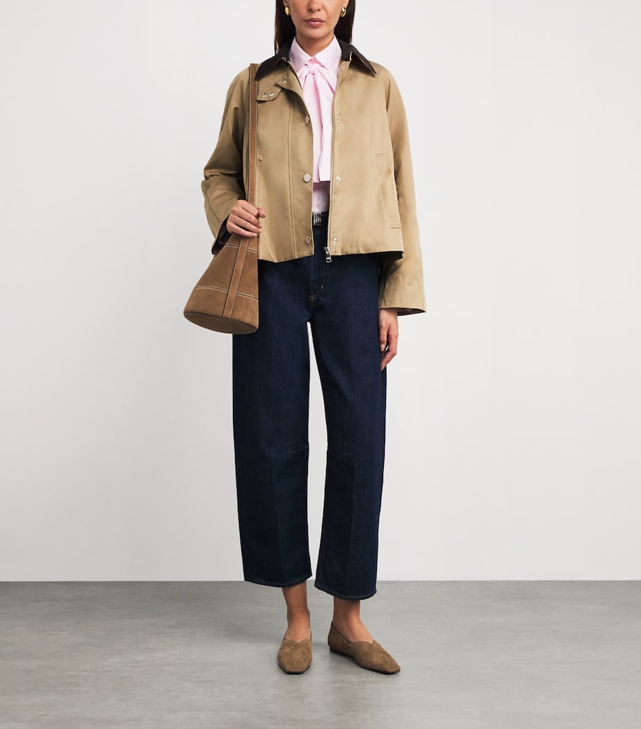 Detachable-Lining Chore Jacket CAMEL Image 2