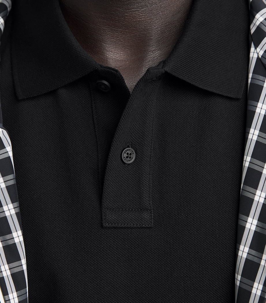 Moncler Mens Cotton Logo Polo Shirt Image 3