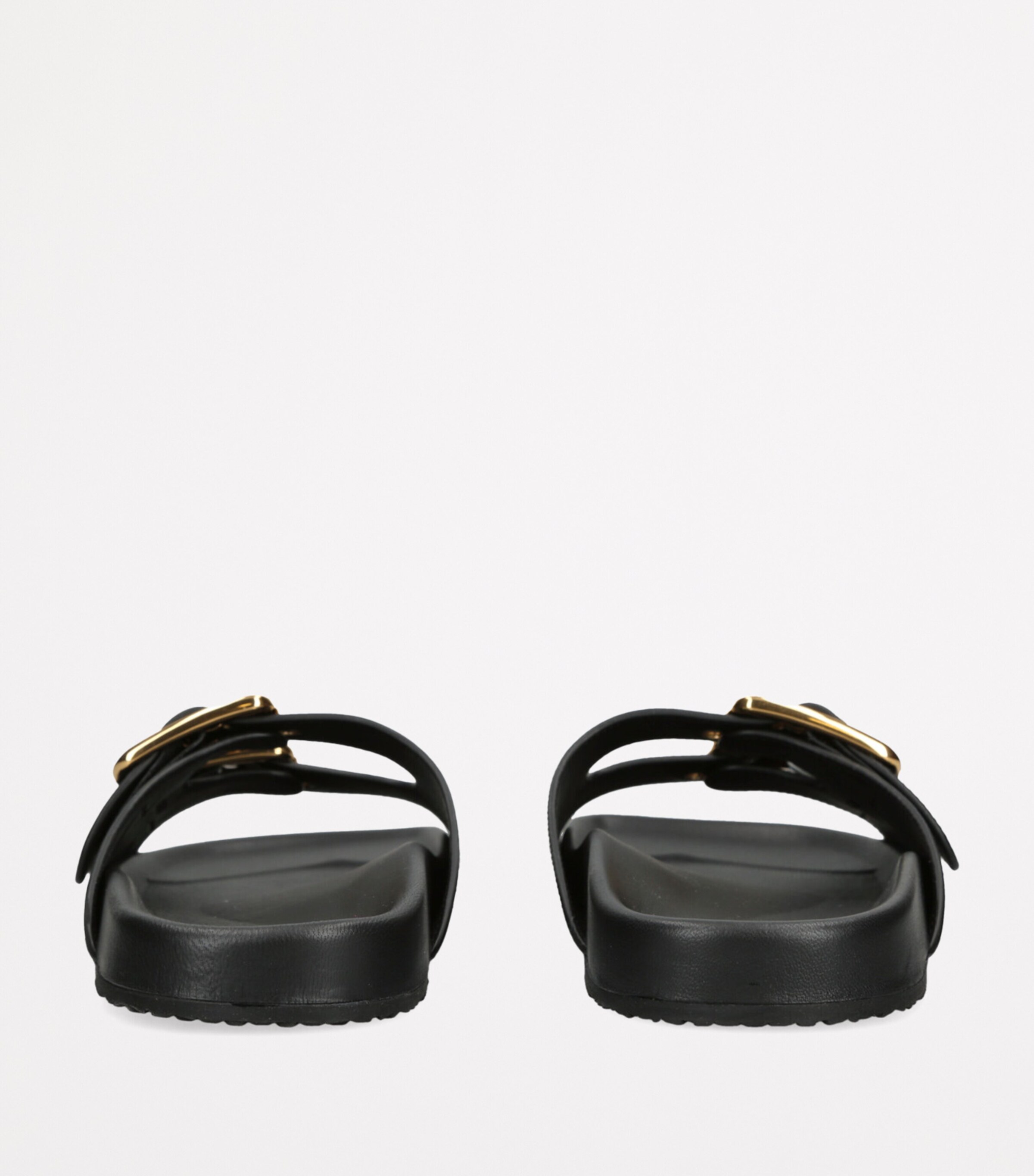 Leather Polly Sandals BLACK Image 2