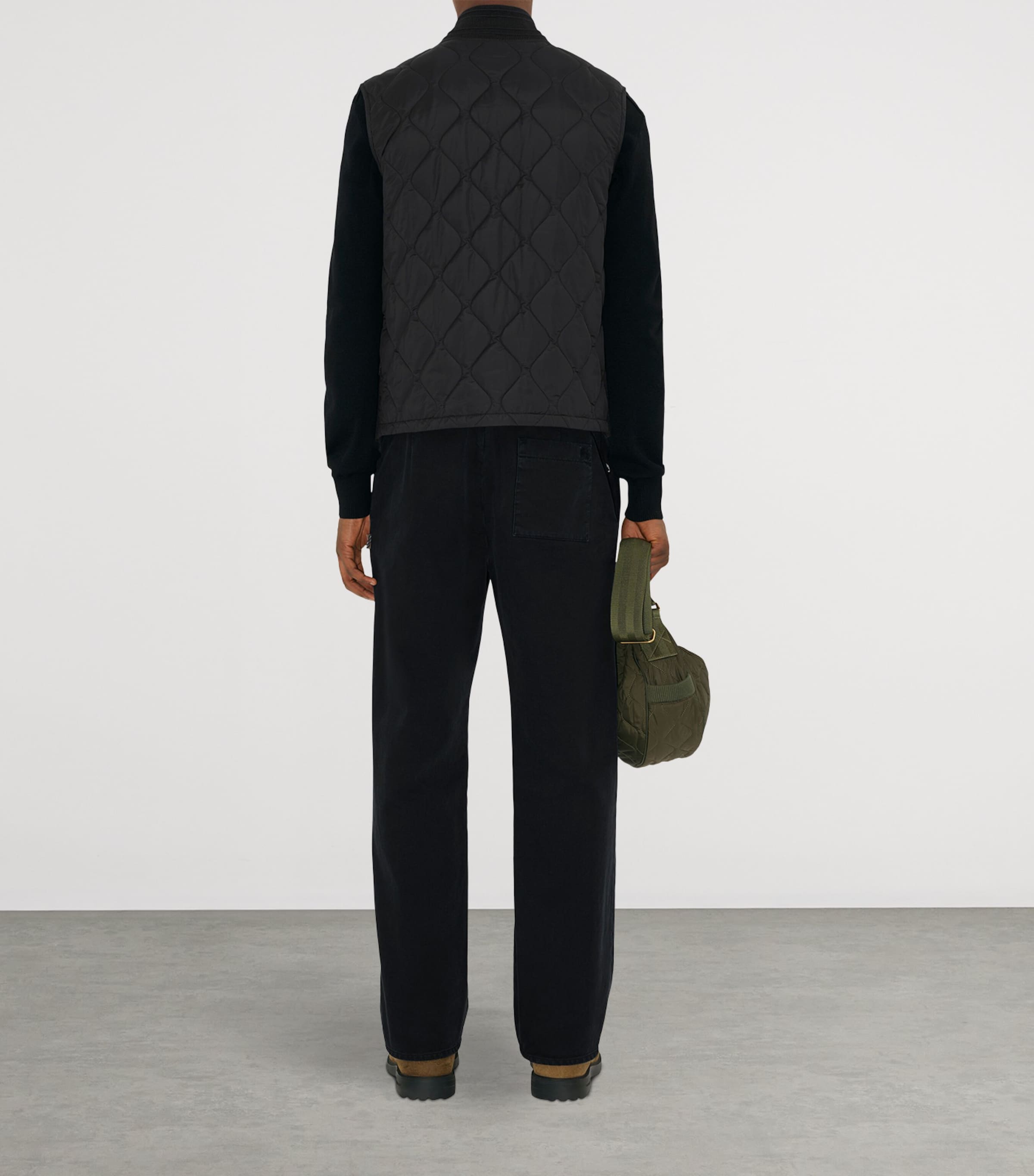 Burberry Mens Quilted Gilet Black Image 5