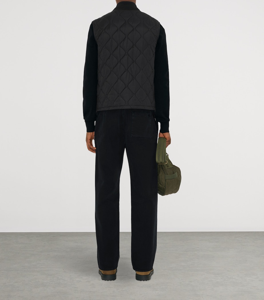 Burberry Mens Quilted Gilet Black Image 5