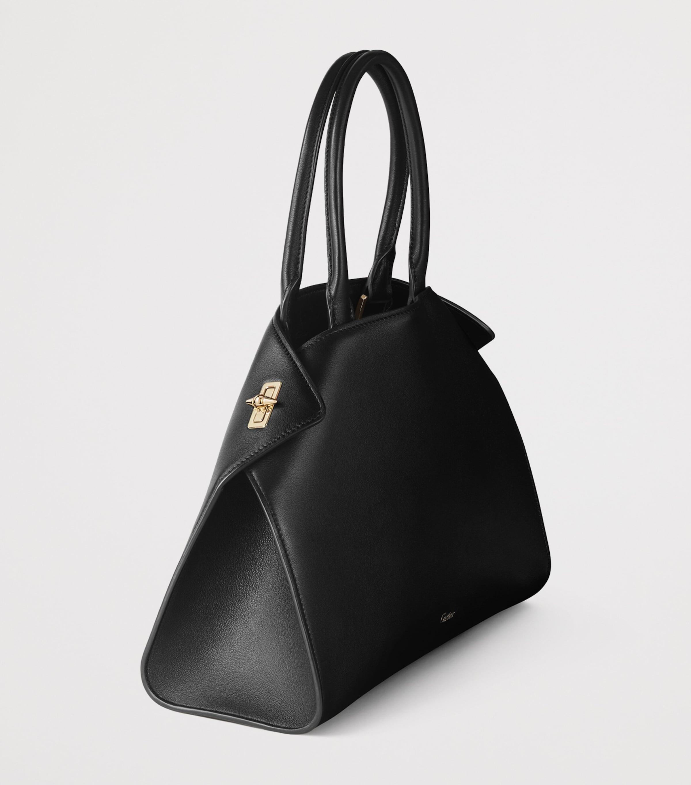 Cartier Small Leather Clash Tote Bag Black Image 6