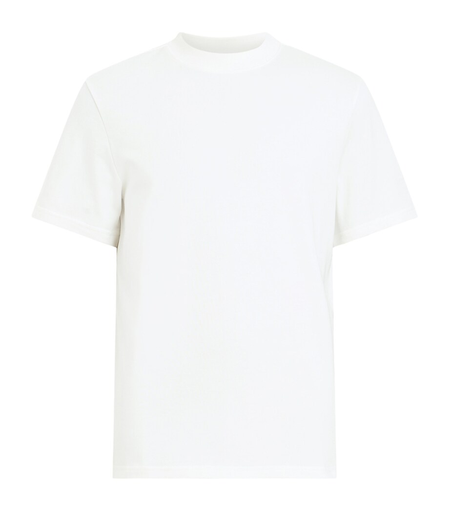 AllSaints Mens Organic Cotton Nero T-Shirt Chalk White Image 1