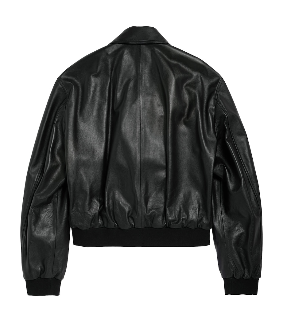 Balenciaga Mens Leather Taxi Jacket Image 2