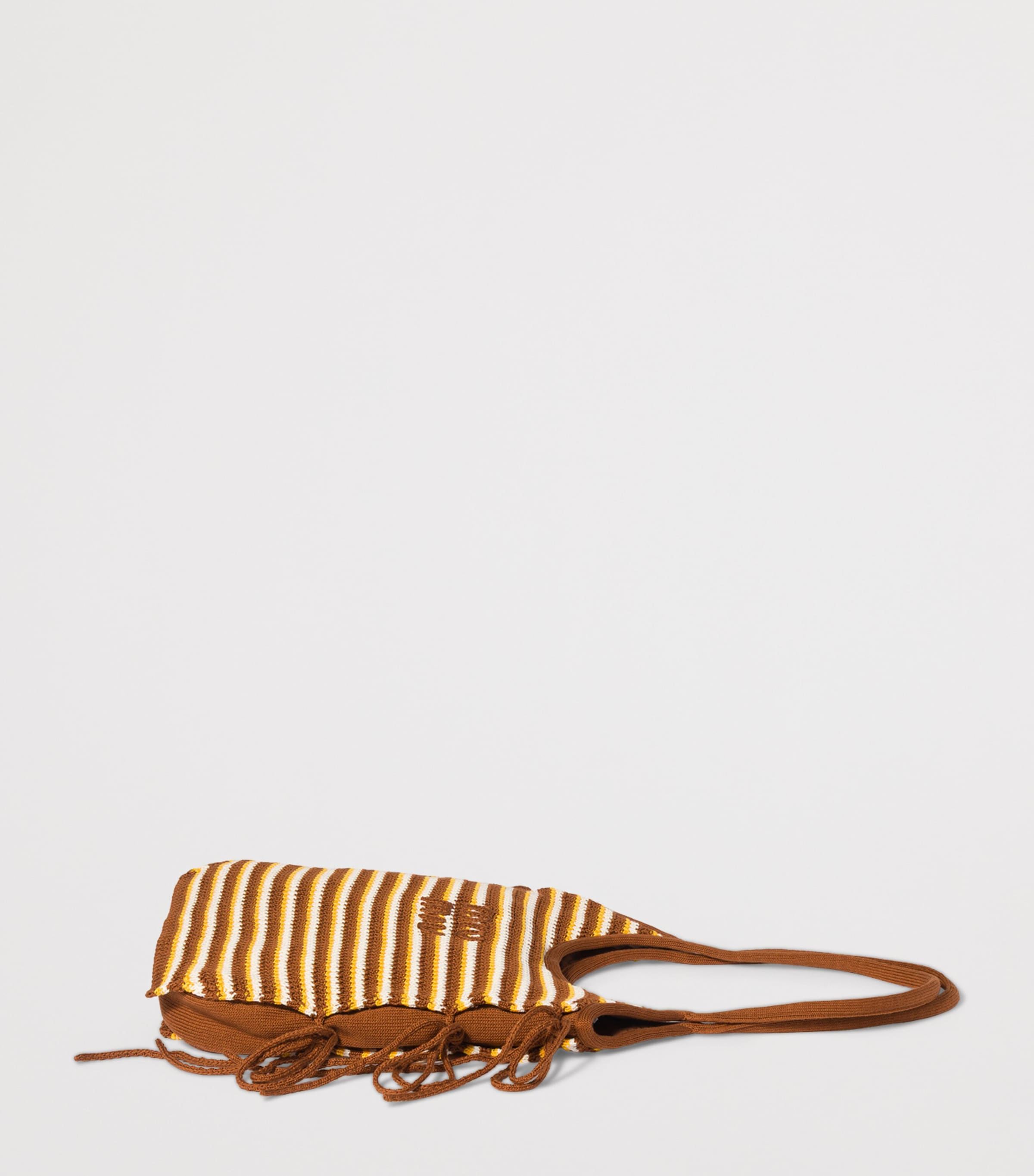 Miu Miu Crochet Ivy Tote Bag Brown Image 2