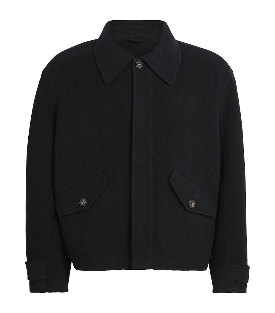 Séfr Mens Wool Relaxed Jacket Black Image 1
