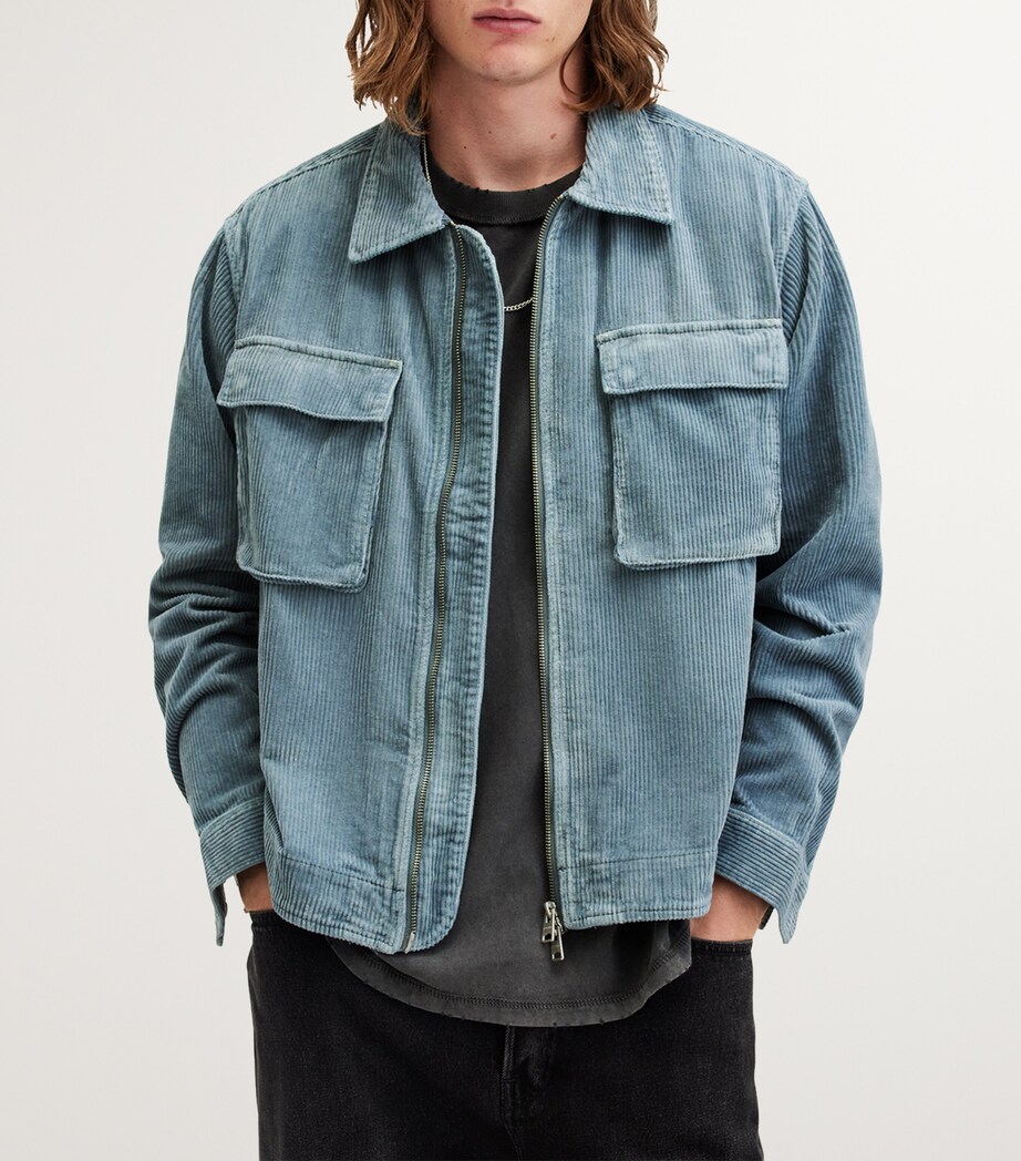Denim Blue Corduroy Urban Outfitters Mens Corduroy Jacket