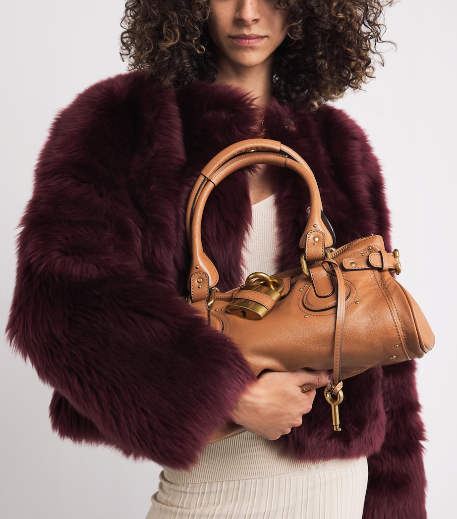 Leather Paddington Shoulder Bag MUSTANG BROWN Image 5